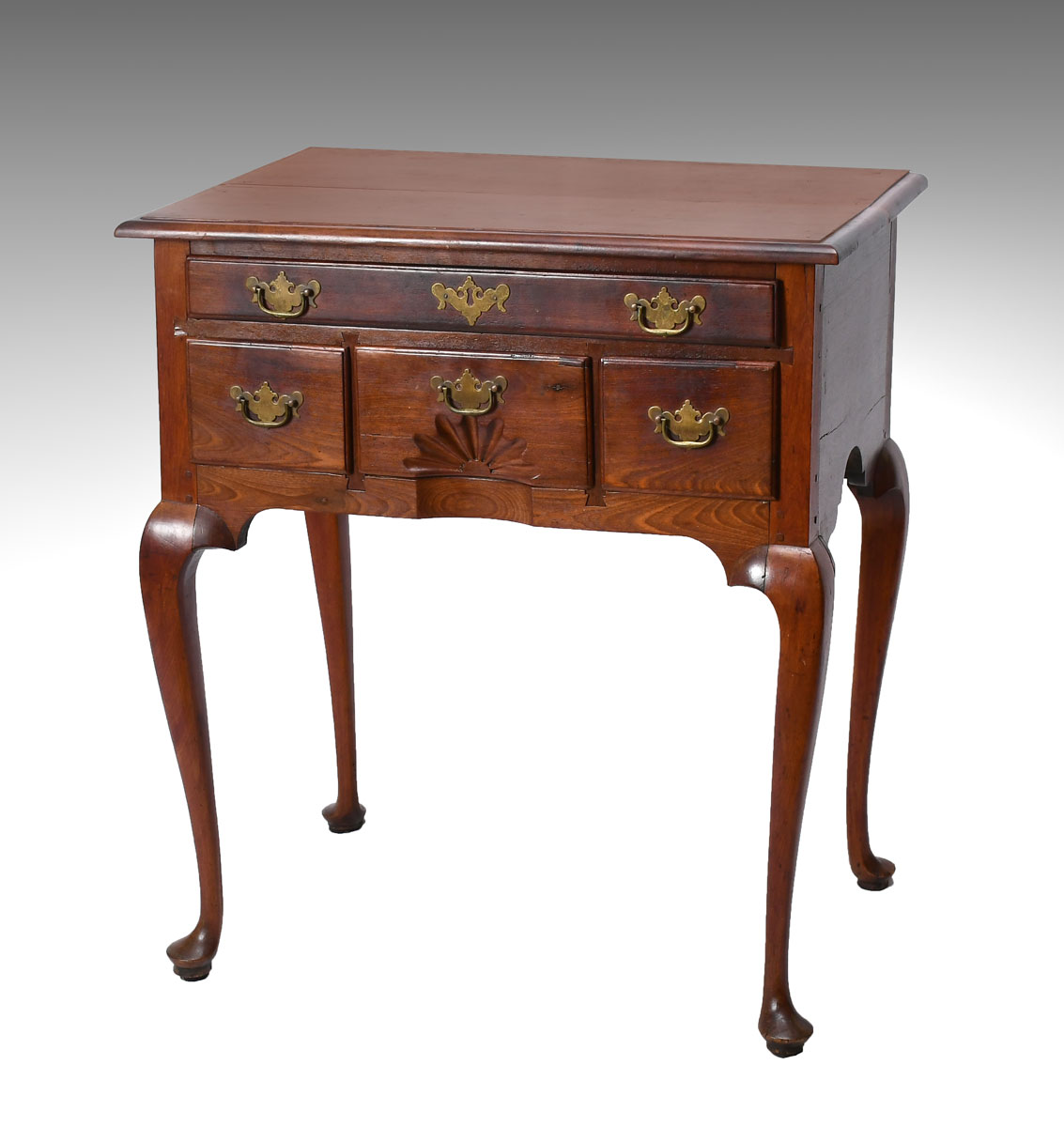 Appraisal: DRAWER QUEEN ANNE DRESSING TABLE Queen Anne period low bay