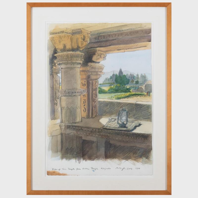 Appraisal: Teddy Millington-Drake - View from the Temple Guialior and View