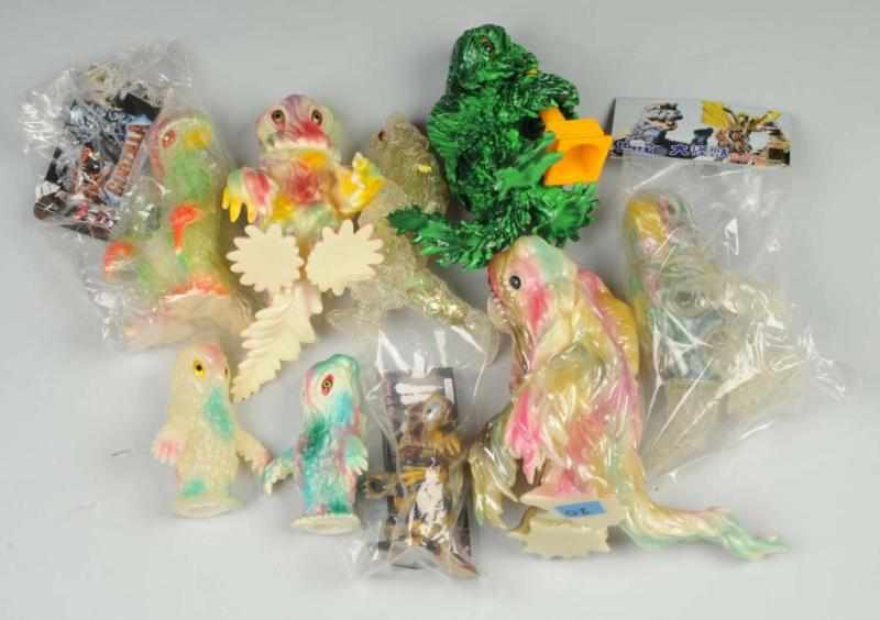 Appraisal: Lot of Hedorah Soft Vinyl Figures Description Includes CCP Kaiju