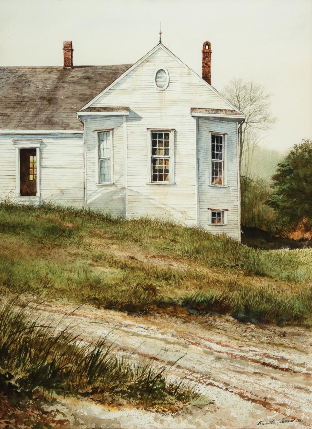 Appraisal: Emmitt Thames American Mississippi b Country House watercolor on paper