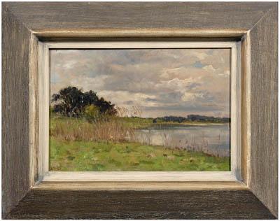 Appraisal: Adalbert Roegge painting Adalbert Roegge Rogge German born landscape with