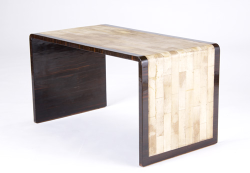 Appraisal: STYLE OF JEAN-MICHEL FRANK Low table with macassar ebony veneer