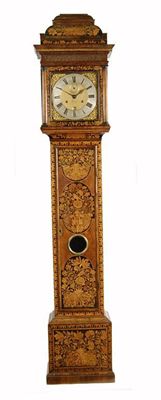 Appraisal: Daniel Quare London A Queen Anne month going marquetry longcase