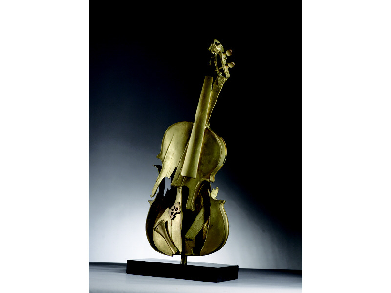 Appraisal: ARMAN FRENCH AMERICAN - BROKEN VIOLIN E A cast bronze