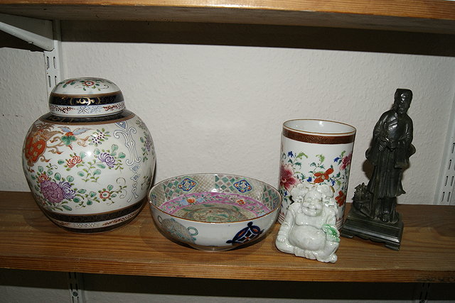 Appraisal: A SAMSON POLYCHROME PORCELAIN GINGER JAR and cover a Japanese