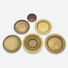 Appraisal: Tiffany Studios COLLECTION OF SIX DISHES USA c patinated bronze