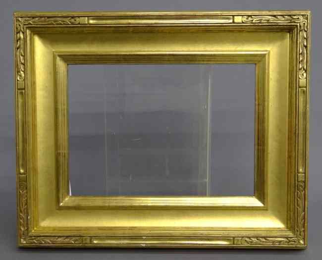 Appraisal: Arts and Crafts ''Cassetta'' style frame Takes a '' x