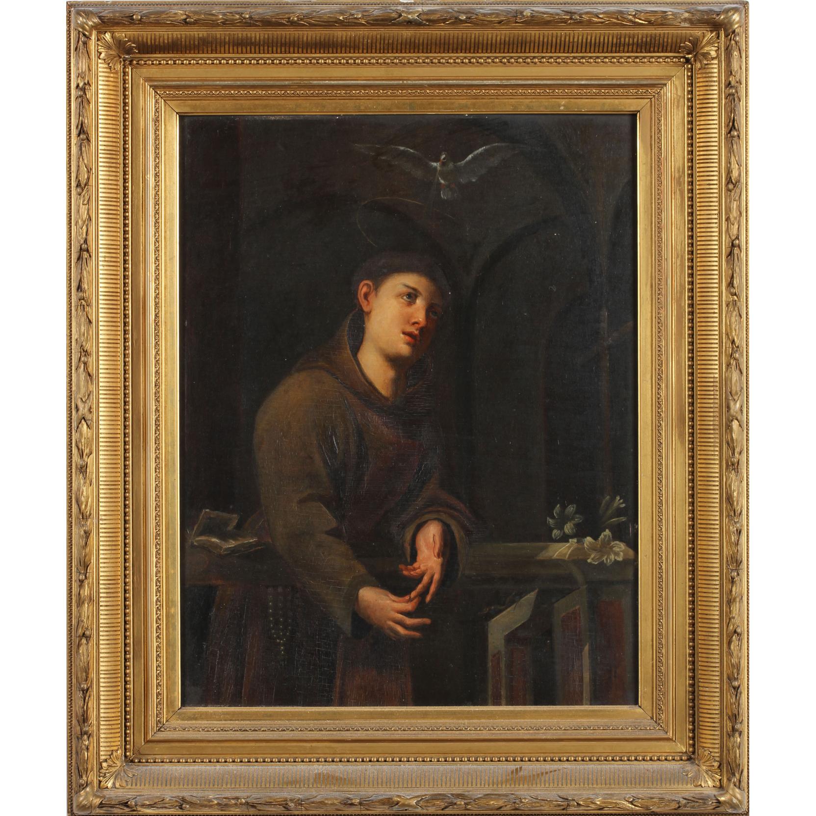 Appraisal: Old Master Style Painting of a Saint oil on panel