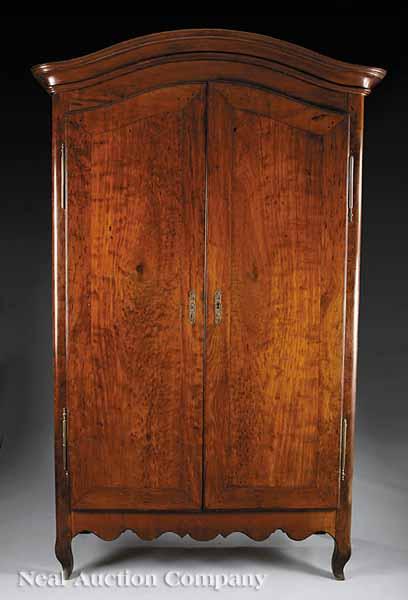 Appraisal: A Rare American Cuban Mahogany Armoire in the Louis XV