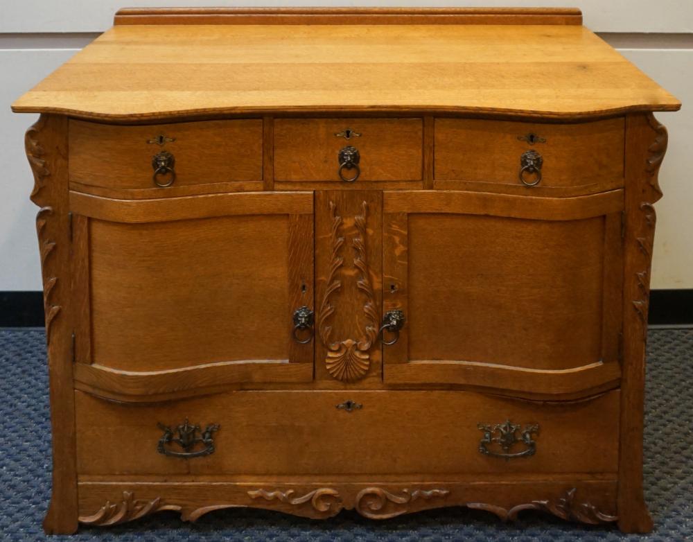 Appraisal: VICTORIAN STYLE OAK DRESSER X X IN X X CM