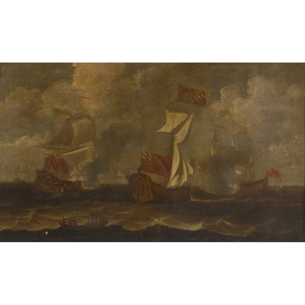 Appraisal: MANNER OF PETER MONAMY AN ENGLISH FRIGATE AND A SHIP