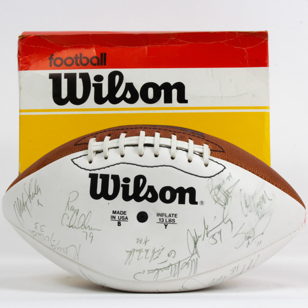 Appraisal: Pro Bowl Signed Football Approximately signatures including Anthony Munoz and