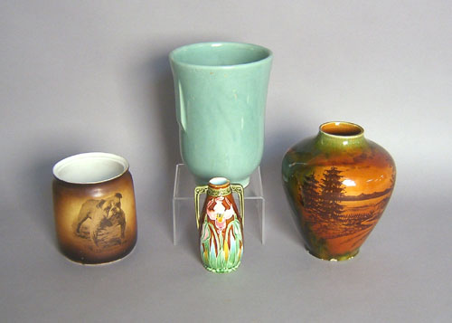 Appraisal: Four pcs of misc pottery and porcelains tallest - h