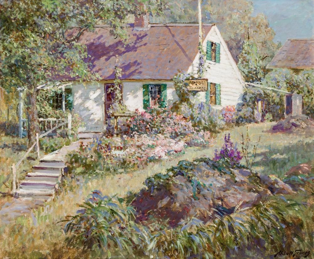 Appraisal: ABBOTT FULLER GRAVES American - The Cottage Garden ca oil