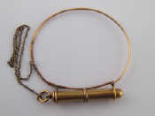 Appraisal: A rare bangle bracelet with fitted extending pencil by Sampson