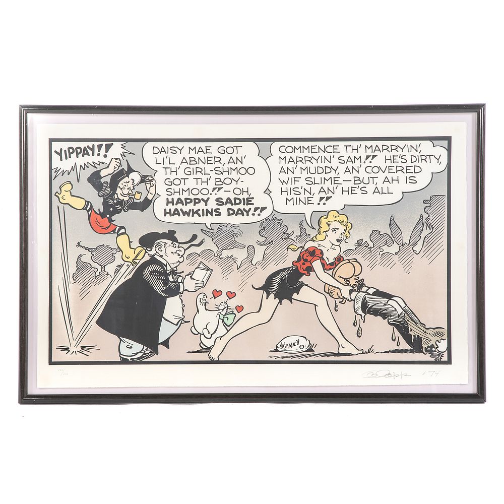 Appraisal: Al Capp Sadie Hawkins Day color lithograph American - Lithograph