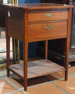 Appraisal: Federal walnut occasional table th century having a rectangular top