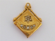 Appraisal: An early th century carat gold and diamond locket London