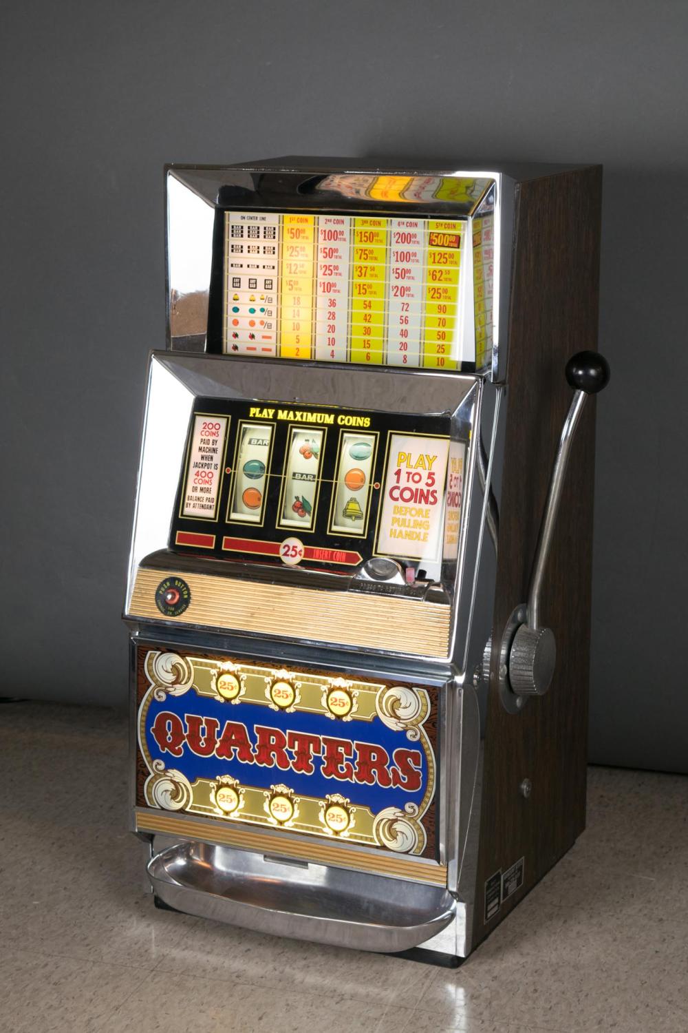 Appraisal: BALLY QUARTER SLOT MACHINE Bally Manufacturing Corporation model -ZZB- s