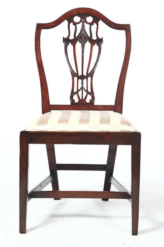 Appraisal: SET OF FOUR SIDE CHAIRS American or European th century