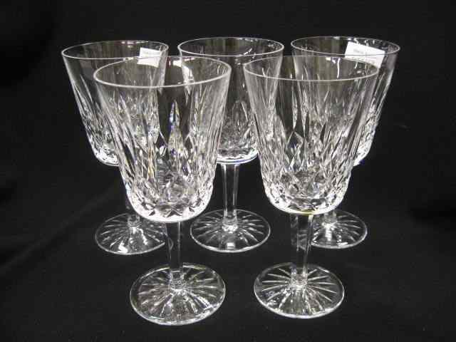 Appraisal: Waterford Crystal ''Lismore'' Goblets '' signed excellent