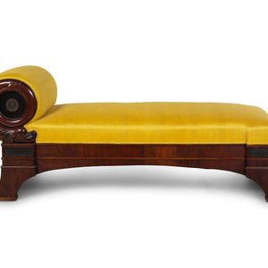 Appraisal: A Classical Style Mahogany Daybed Late th Early th Century