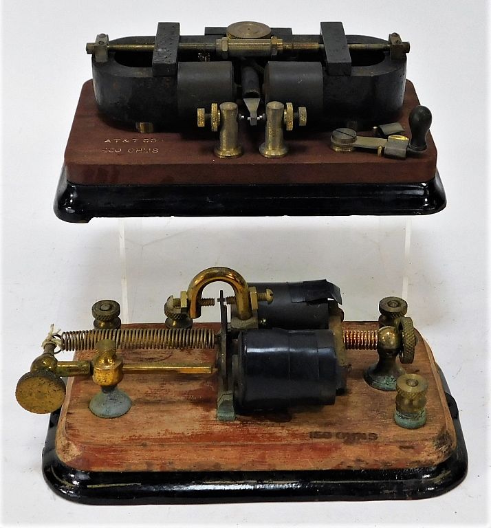 Appraisal: Antique American Morse Code Telegraph Sounders United States Early th