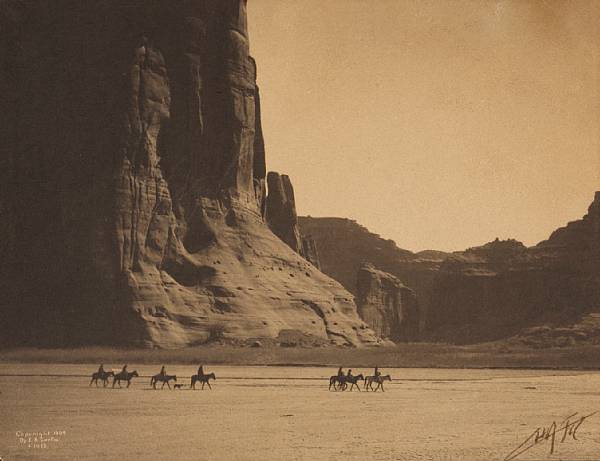 Appraisal: Edward S Curtis American - Canyon de Chelley Navaho Gelatin