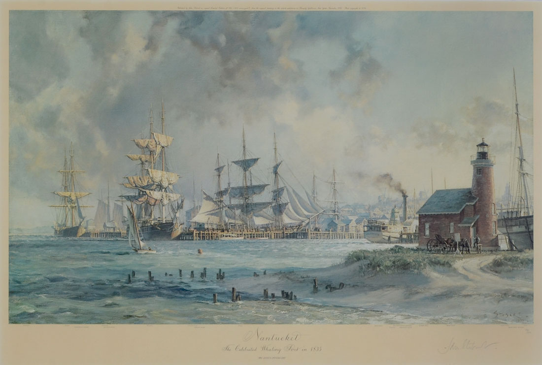 Appraisal: STOBART John American - ''Nantucket -The Celebrated Whaling Port in