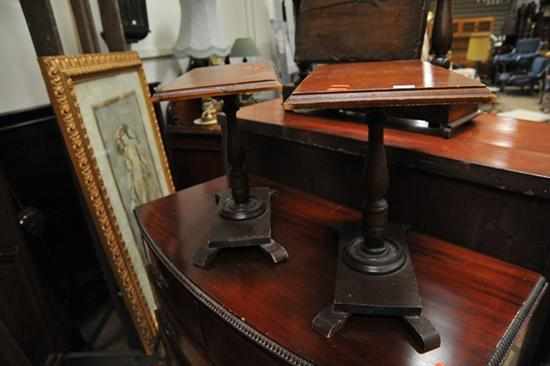 Appraisal: A PAIR OF SMALL RECTANGULAR OCCASIONAL TABLES