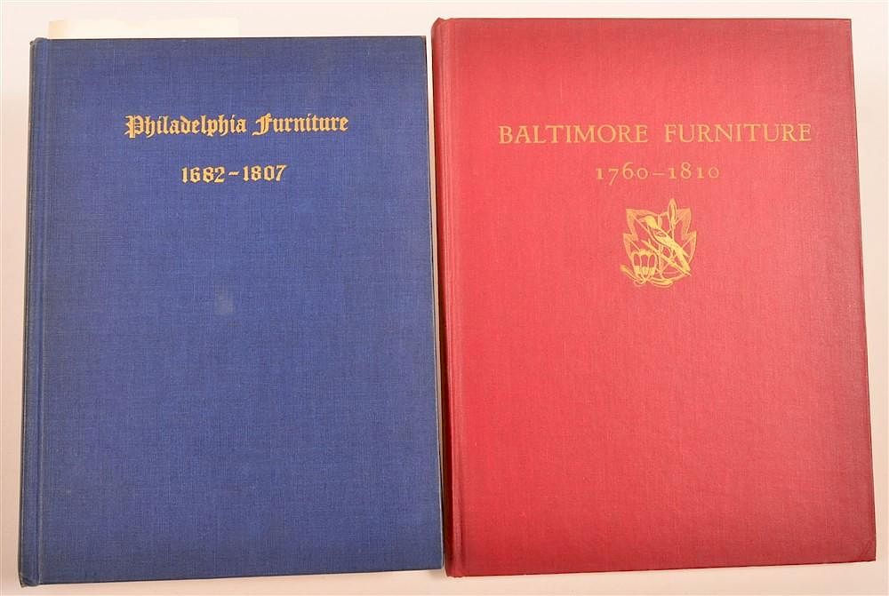 Appraisal: vols Books on Early American Furniture Horner Blue Book Philadelphia