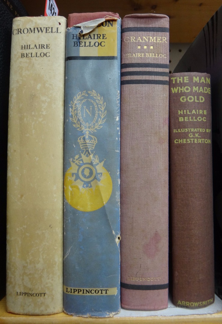 Appraisal: BELLOC H Four inscribed first editions - The Man who