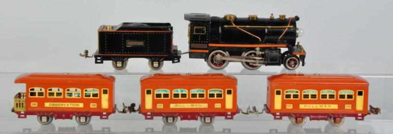 Appraisal: Lionel O-Gauge No Passenger Train Set Pre-war Includes no steam