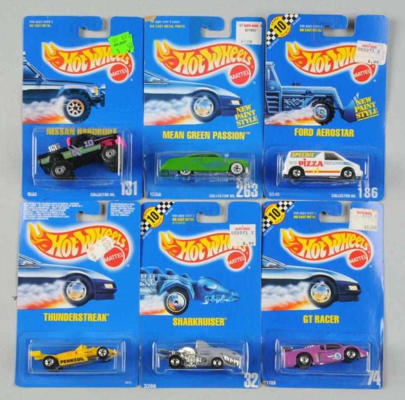 Appraisal: Lot of Mattel Hot Wheels Blue Card Vehicles Description Includes