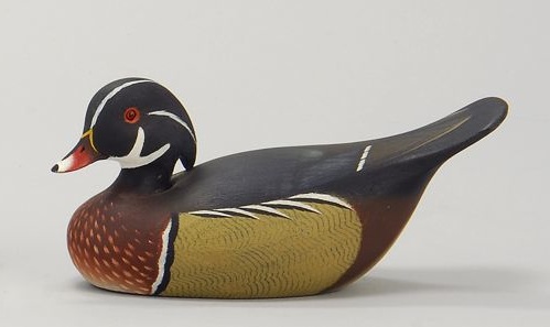 Appraisal: MINIATURE WOOD DUCK DRAKE By Ken Harris of Woodville NY