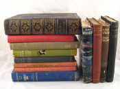 Appraisal: Twelve various books including a leather bound Burns's Works a