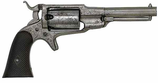 Appraisal: Remington Beals Third Model Percussion Revolver cal octagonal barrel S