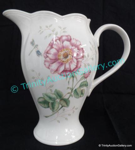 Appraisal: Lenox China Tall Handled Pitcher Luyer Designed oz handled pitcher