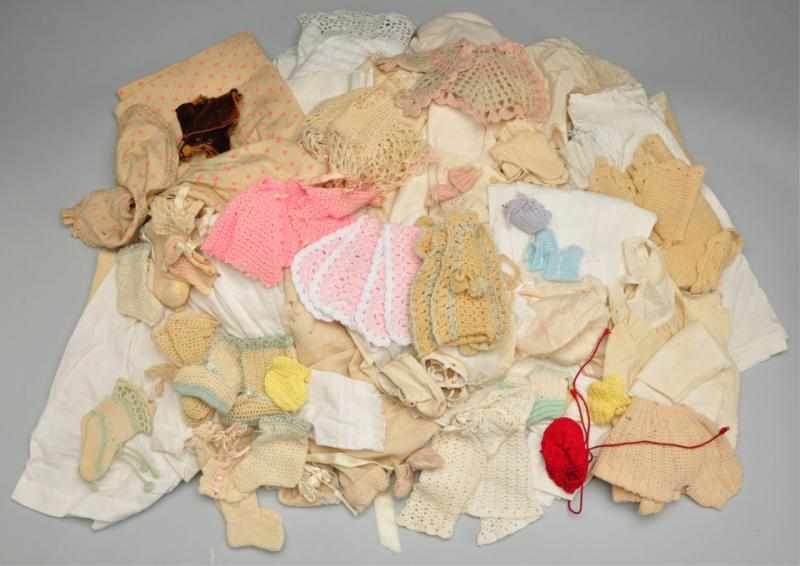 Appraisal: Lot of Antique Clothing for Baby Dolls Description baby doll