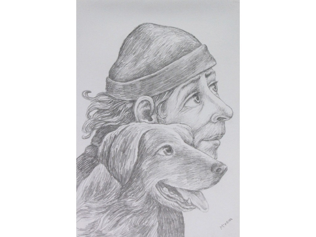 Appraisal: GRAHAM MCKEAN b OLD SEA DOGS Pencil signed x x