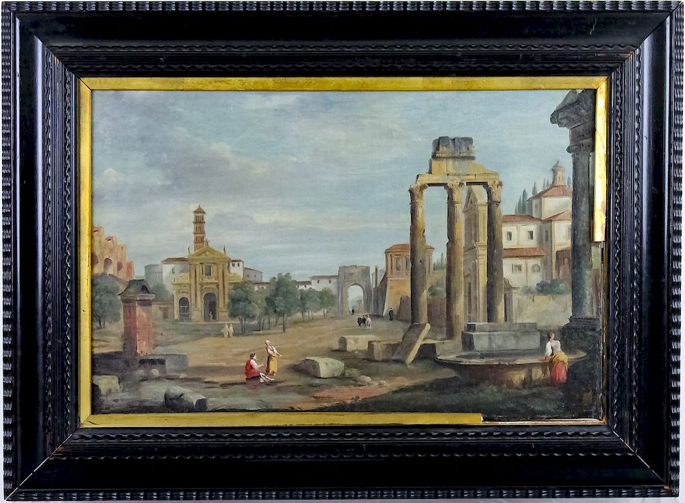 Appraisal: Gaspar van Witell - Italian Oil Painting Antique oil on