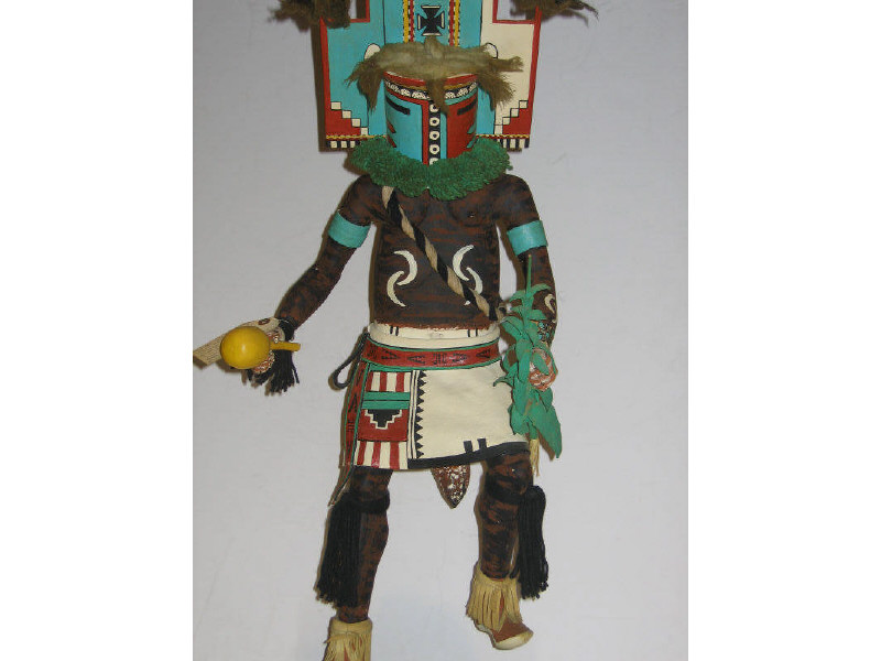 Appraisal: HOPI HEMIS KACHINA English translation Jemez Kachina often selected as