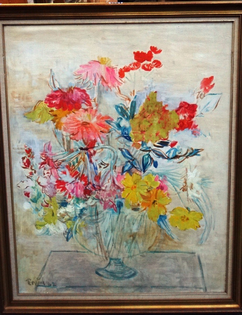 Appraisal: Lotte Fruni th century Still life of mixed flowers oil