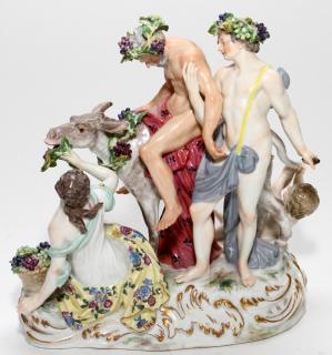 Appraisal: MEISSEN PORCELAIN FIGURE GROUP MEISSEN PORCELAIN FIGURE GROUP H W