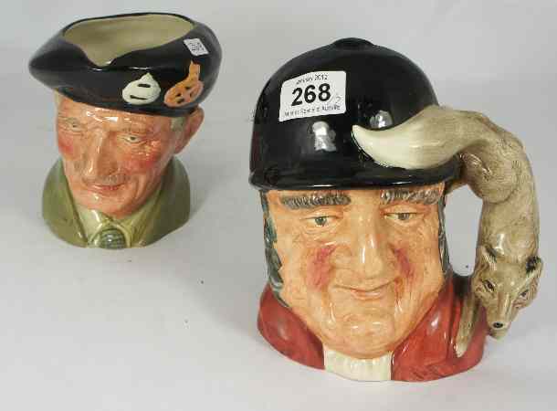 Appraisal: Royal Doulton Large Character Jugs Gone Away D and Monty