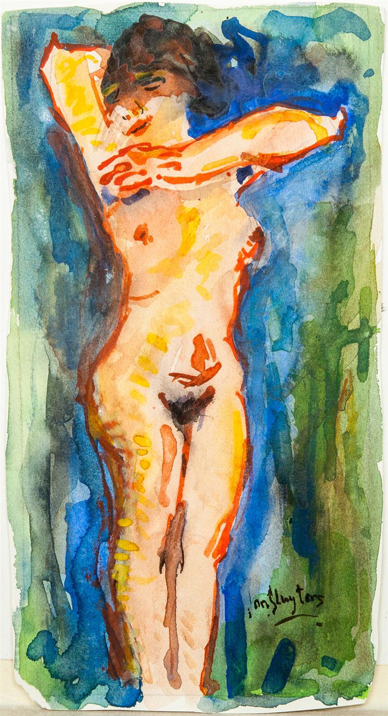 Appraisal: Jan Sluyters - Female Nude Watercolor on wove paper signed