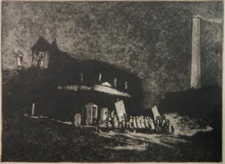 Appraisal: Irving Schwartz etching and aquatint Irving Schwartz American - -