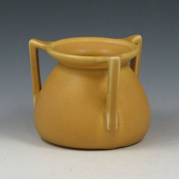 Appraisal: Rookwood Arts Crafts vase in matte yellow with three handles