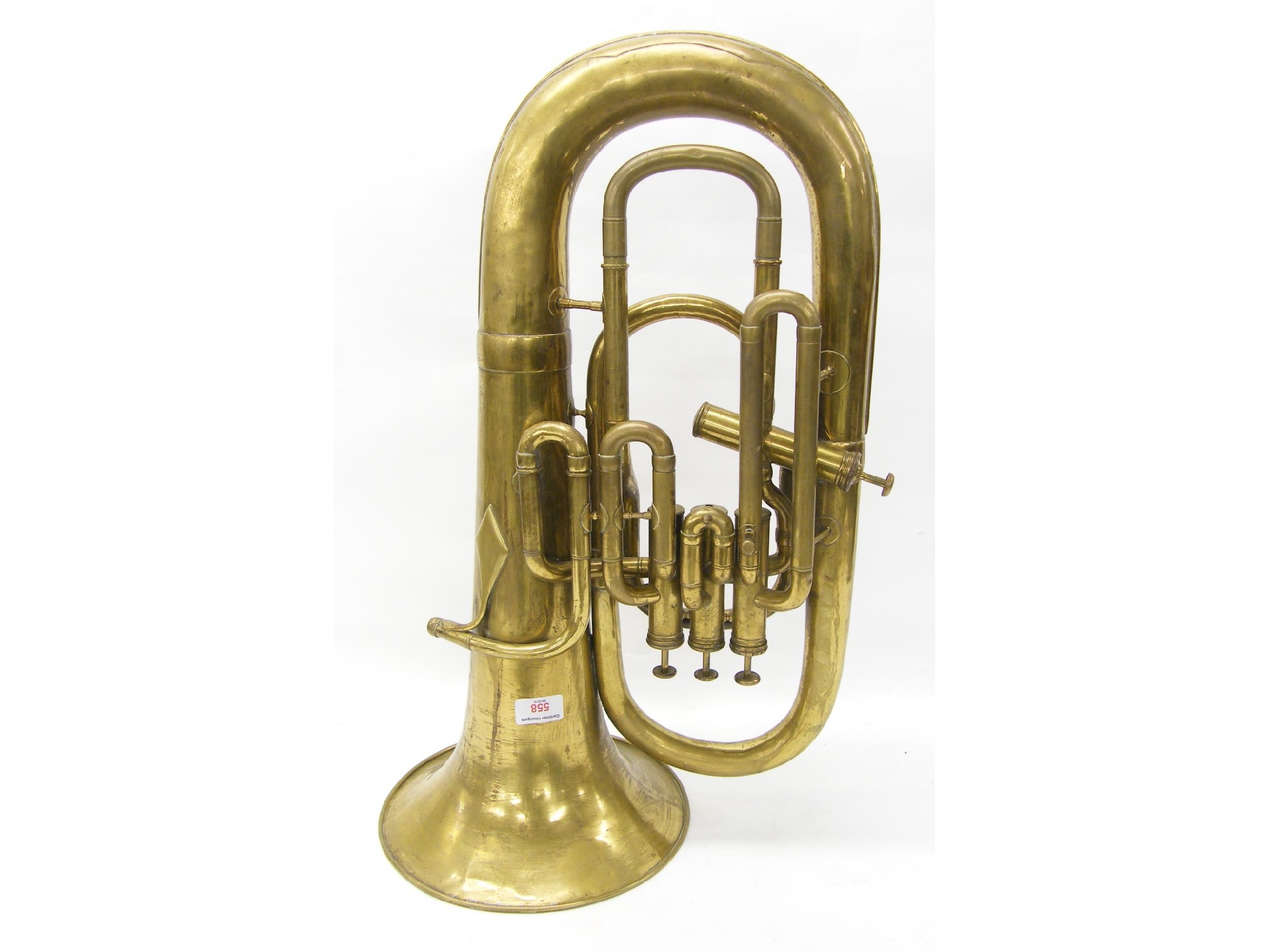 Appraisal: Couesnon Cie brass four valve euphonium circa no case