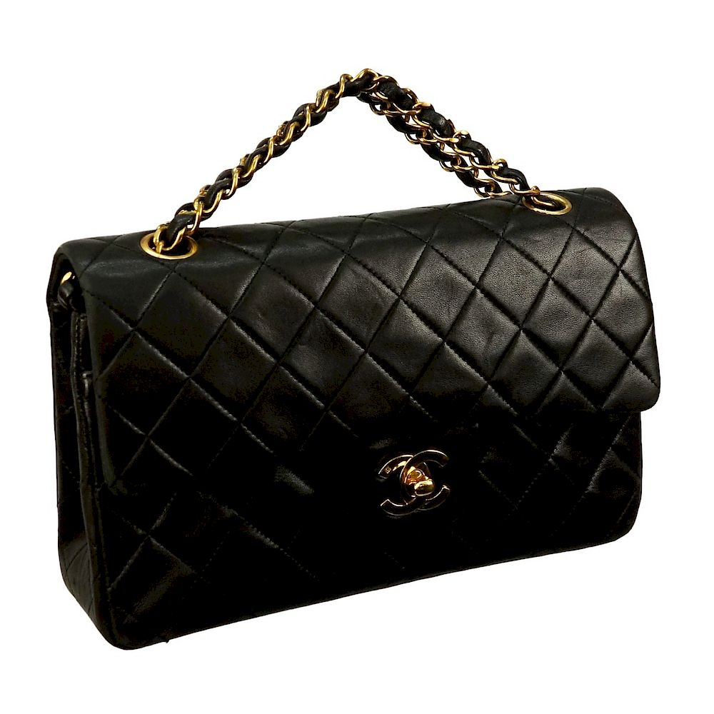 Appraisal: Chanel Bag Chanel Black Quilted Leather Classic Double Flap Bag